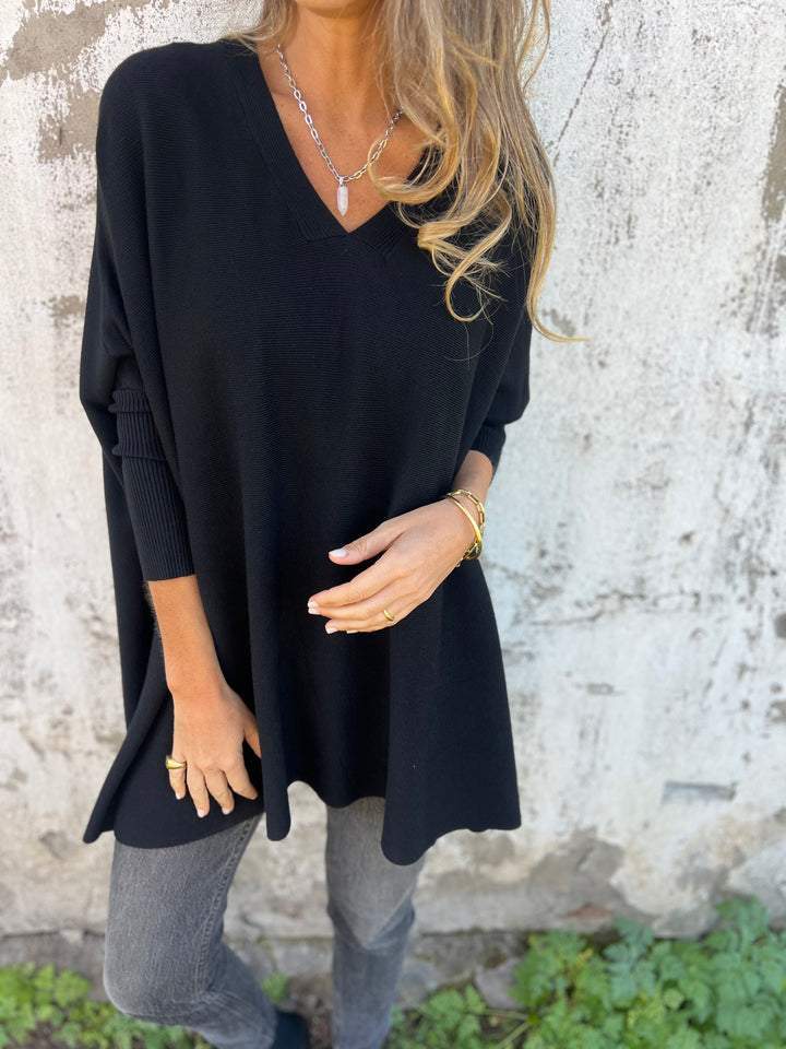 Céline | Pull Oversize à Col V Douillet