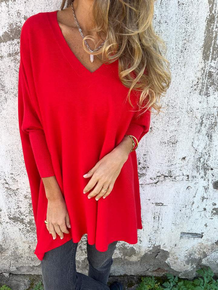 Céline | Pull Oversize à Col V Douillet