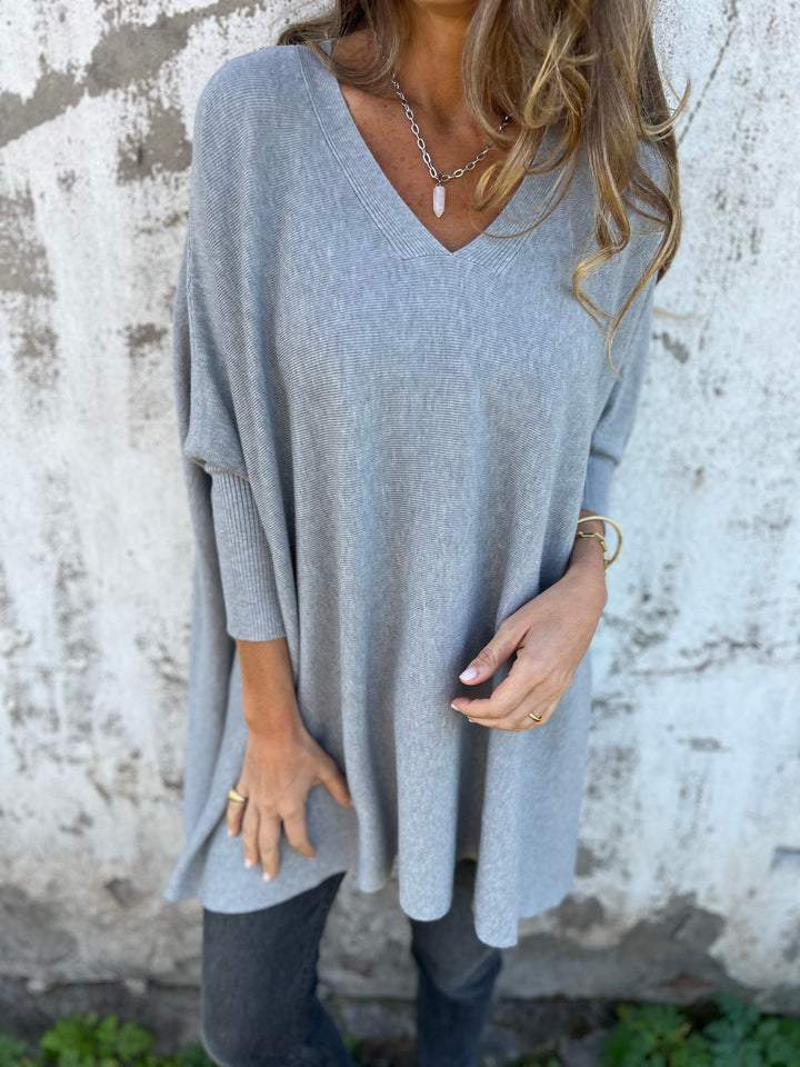 Céline | Pull Oversize à Col V Douillet
