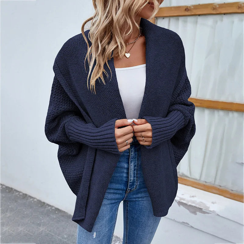 Margaux | Cardigan Ample en Tricot avec Manches Chauve-souris