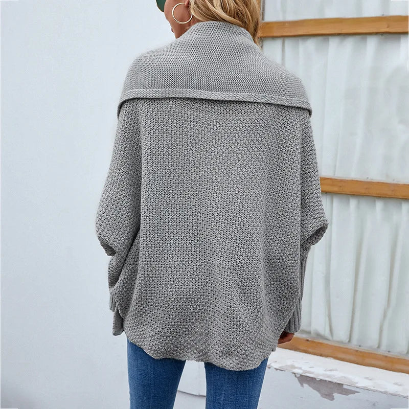 Margaux | Cardigan Ample en Tricot avec Manches Chauve-souris